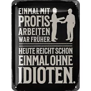 Retro Blechschild Werkstatt, vintage Metallschilder Sprüchen 15x20cm - Bild 1 von 6
