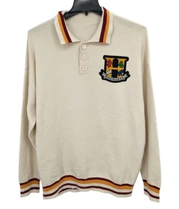 Harry Potter Polo Sweater Adult Size 3XL Hogwarts Letterman Embroidered Cosplay - Picture 1 of 8