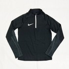Nike Kids Dri-FIT Strike 23 1/4 Zip Soccer Drill Top Youth M 10/12 Black DR2304