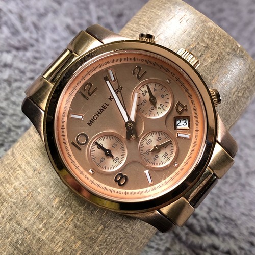 Orologio Michael Kors Runway Donna MK 5128 Cronografo Oro Rosa Quarzo 38mm 6 1 4"