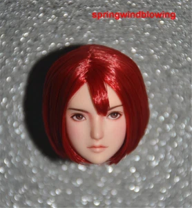 1:6 Red Hair Girl Obitsu Head Model For 12" Female Phicen UD JO LD Figure Body - Picture 1 of 6