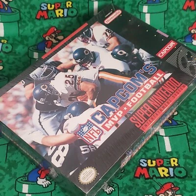Capcom's MVP Football Super Nintendo 1993 SNES Factory New and Sealed - Image 1 of 4