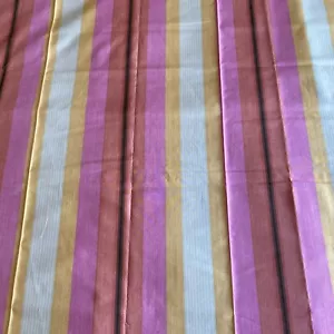 Waverly Pink Stripe Biscayne Bay Interior Fabric Beach Sunset 60" x 35" piece - Picture 1 of 10
