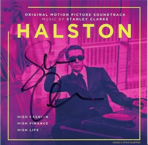 Halston O.S.T. * por Stanley Clarke (CD, 2019) Original Firmado - Imagen 1 de 4