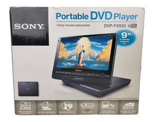 Sony Portable DVD Player DVP-FX930 Hi-Resolution 9" Widescreen - Picture 1 of 8