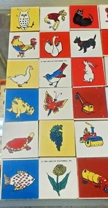 VINTAGE 1959 Creative Playthings wood lotto game - complete (FC17-3-G713) - Picture 1 of 6
