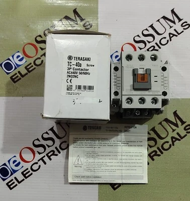 TERASAKI TC-40A MAGNETIC CONTACTOR 40AMP VOLTAGE 440VAC FREE FAST SHIPPING - Image 1 of 4