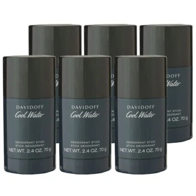 Davidoff Cool Water 6 x 70 gr Deostick Deodorant Stick Deo Stick Deodorant Set - Bild 1 von 2