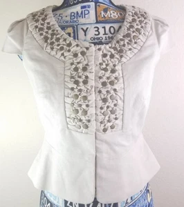 Idra Womans Rugged With Flat studs On Neck front Jacket Vest Hook n eye close - Picture 1 of 12