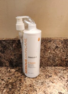 SERIOUS SKINCARE 16 oz SERIOUS-C CLEAN Vitamin C Ester Facial Cleanser SEALED - Picture 1 of 2