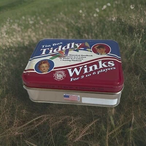Tin Box Tiddly Winks for 2 to 6 Players Vintage Game 2002 Channel Craft New - Picture 1 of 6