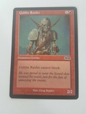 Goblin Raider Magic the Gathering MTG Urza's Saga Red Common
