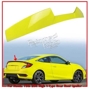 16-20 Fit For Honda 10th 2D High V Look Rear Window Roof Spoiler Paint #Y78P - Bild 1 von 7