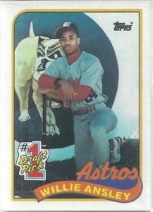 Vintage Willie Ansley 1989 Topps Rookie Card #607 Lot of 10 Cards Astros - Bild 1 von 1