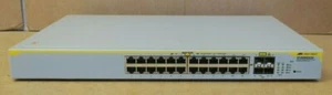 Allied Telesis Netwerk Gigabit switch 24x 10/100/1000Mb + 4x SFP (stackable) - Photo 1/1