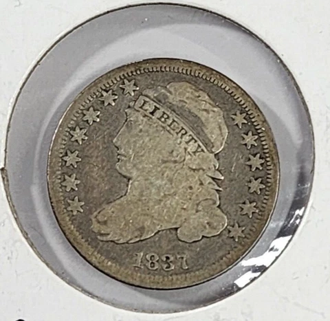 1837 Capped Bust Dime 10C (481) Cover