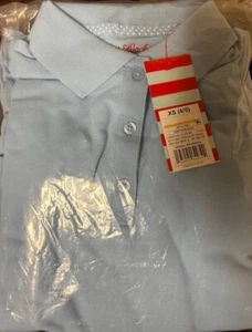 Girls  3pk Short Sleeve Pique Uniform Polo Shirt - Cat & Jack™ Light Blue XS - Picture 1 of 2