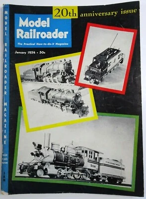 Model Railroader Magazine Models 20th anniversary issue Building Jan 1954 - Image 1 of 4