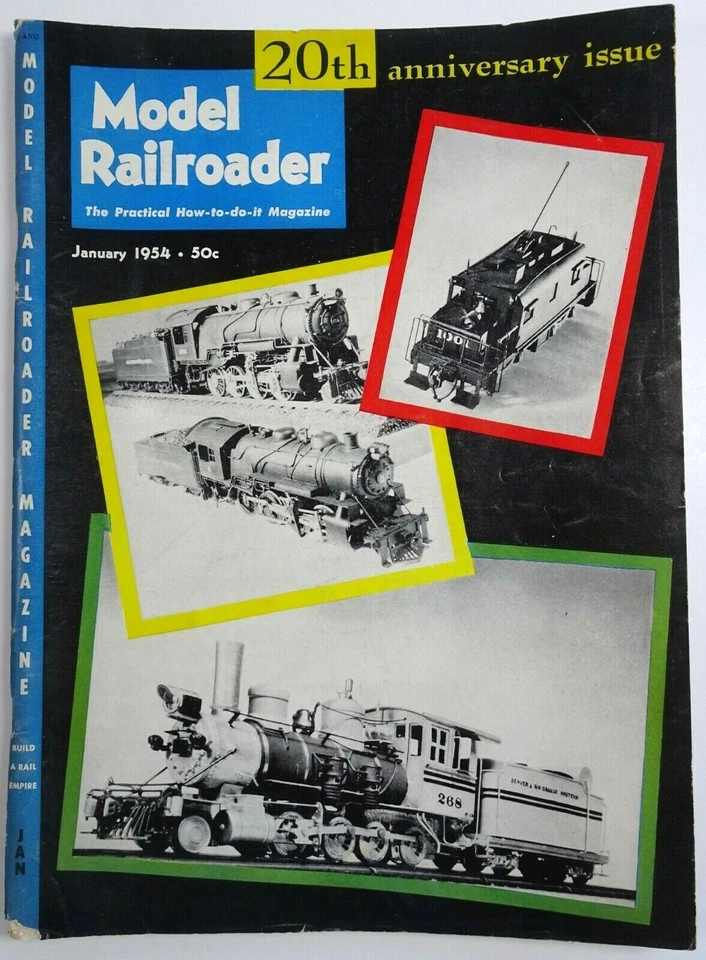 Model Railroader Magazine Models 20th anniversary issue Building Jan 1954 - Image 1 of 4