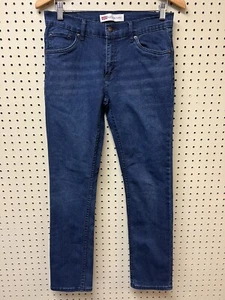 Levi’s 512 Slim Taper Fit Size 16 Regular 28x30 Boys Jeans Dark Wash Stretch - Picture 1 of 10