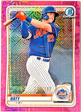 2020 BOWMAN CHROME *MEGA BOX PROSPECTS PINK REFRACTORS* #BCP247 BRETT BATY/199