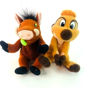 Peluche Disney Re Leone 2 Simba's Pride Pumba Timon giocattolo morbido Mattel 1998 berretti - Foto 1 di 12