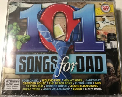 RARE 70S 80s 90s 5CDs 101 Songs For Dad Wolfmother Boston Lou Reed Kiss Rush Foto 1 de 2