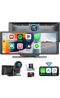 Portable Carplay Wireless Car Stereo Receiver, 9.3 inch car - Image 1 of 4