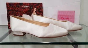 Rainbow Club Wedding Shoes Joanna 2 UK 5 Ivory Satin -Ex Display Stock Sd15 - Picture 1 of 7