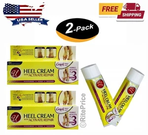 2 Pcs Heel Cream with Activate Foot Repair 1.7 oz, Dry Cracked Feet Softening - Picture 1 of 7
