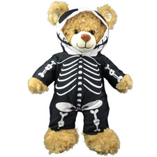 BLACK SKELETON MORPH ALL-IN-ONE - BUILD A TEDDY BEAR CLOTHES - 16' /40cm