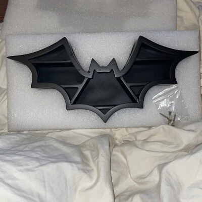 Black Bat Floating Wall Shelf - Mounting Hardware Included - Gothic Halloween - Image 1 of 3