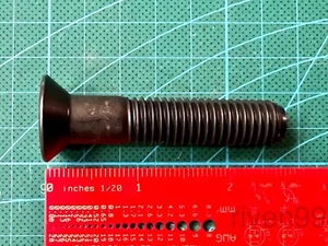10pcs 1/2-13 x 2-1/2" Flat Socket Head Cap Screw/Bolt, SAE Coarse, Black Oxide - Picture 1 of 4