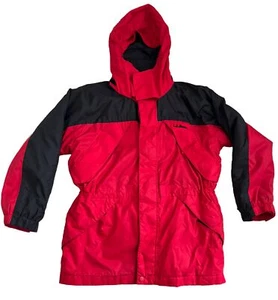 LL Bean Kids' Red and Black 3-in-1 Parka Ski Winter Rao. Jacket Size Small 8 - Picture 1 of 18
