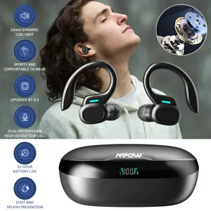TWS Bluetooth Earbuds Waterproof Wireless 5.3 Headset Noise Cancelling Earphones - Picture 1 of 16