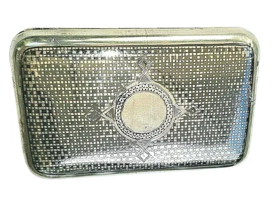 Estuche de cigarrillos de plata ruso esmaltado Niello 1880 Alexander Fuld Moscú (RARO) Foto 1 de 4