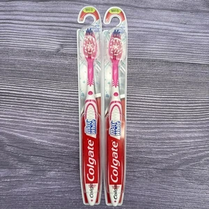2 Stück Colgate Vintage Max White MEDIUM Vollkopf (61) Zahnbürste mit Polierstern - Bild 1 von 6