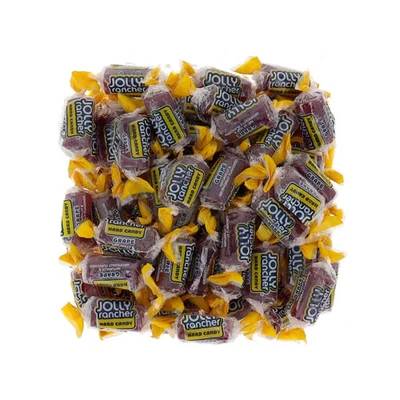 Grape Jolly Ranchers - Caramelos duros envueltos a granel - Mezcla fresca - 8 oz, 1 lb, 2 lb, bolsas Foto 1 de 4