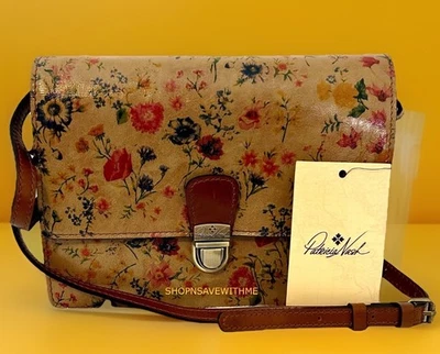 Bolso Bandolera Patricia Nash Locri Pradera Rosa Floral Cuero Nuevo con Etiquetas Foto 1 de 4