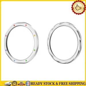 Metal Bezel Ring Tempered Glass Film for Xiaomi Watch S4/S3(Silver Rainbow) - Zdjęcie 1 z 6