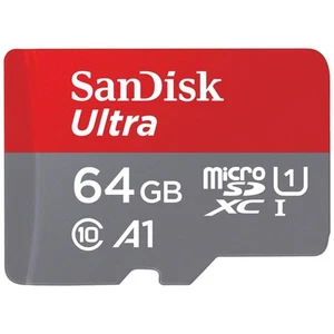 SanDisk Ultra micro SD card + SD adapter 64GB (For Android Smartphones and - Picture 1 of 5