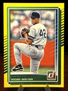Mariano Rivera Yellow Flood Parallel-2025 Panini Donruss #33 NY Yankees MLB - Picture 1 of 2