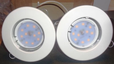 Spots de plafond ENCASTRABLES RONDS  | GU10 | ALUMINIUM | Lot de  2 complet - Photo 1/4