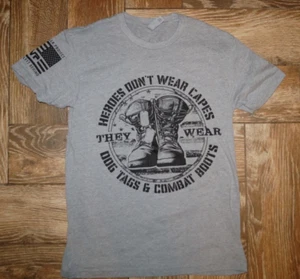 The Valhalla Project Heroes Don't Wear Capes T-Shirt Medium - Picture 1 of 5