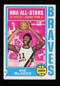 1974-75 TOPPS BASKETBALL #80 BOB MCADOO EX