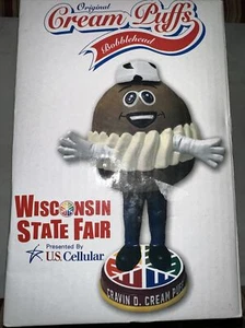 Cream Puff Bobblehead WI State Fair Nuevo en caja - Imagen 1 de 2