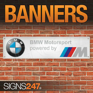 BMW Motorsport M Power Car Garage Banners Display Motorsport