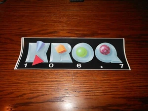 VTG KROQ 106.7 Sticker 1989 Radio Station Rock Music 80's Retro Los Angeles 8a - Picture 1 of 2