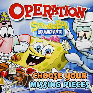 SpongeBob Operation Board Game Missing Pieces You Choose Replacement Parts