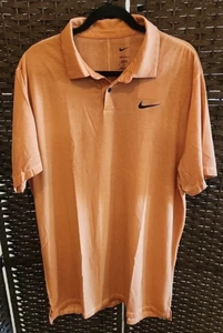 Nike Dri-FIT Golf Polo Shirt – Size Large Tall – Burnt Orange – Moisture-Wicking - Picture 1 of 5